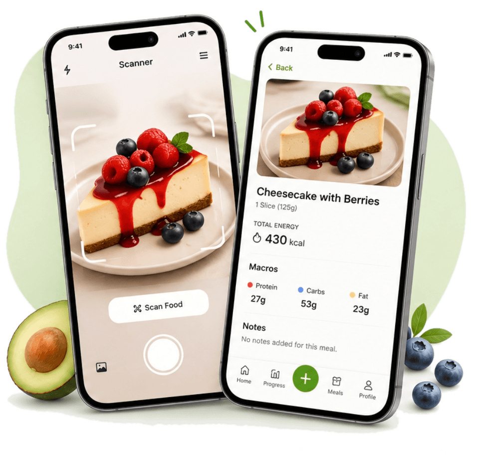 Caloura app dashboard preview showing calorie tracking